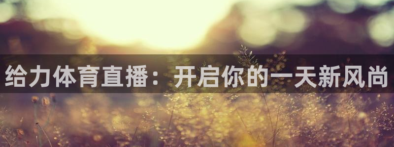 上海五星体育直播f1：给力体育直播：开启你的一天新风尚